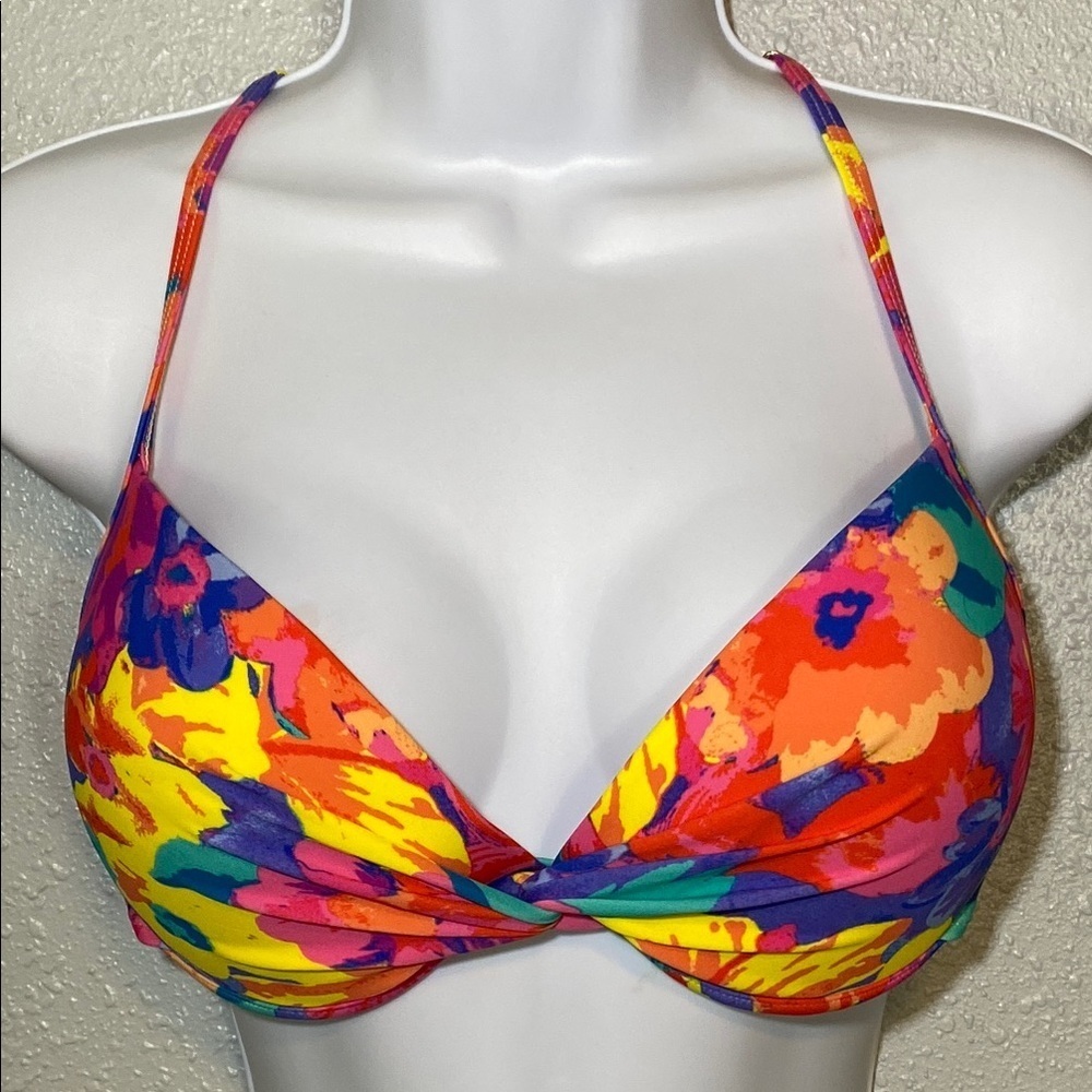 RELLECIGA Floral Bikini Top Swimwear